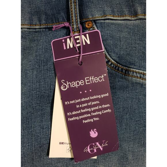 Gloria Vanderbilt Jeans Size 20 W Women Blue Stretch High Rise Pull On Capri NWT - Picture 4 of 15